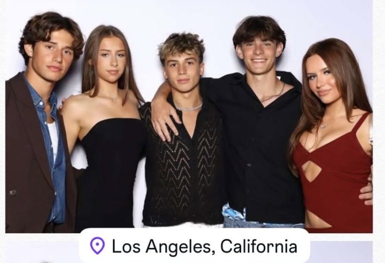 Spencer Bramucci in LA with other social media influencers.